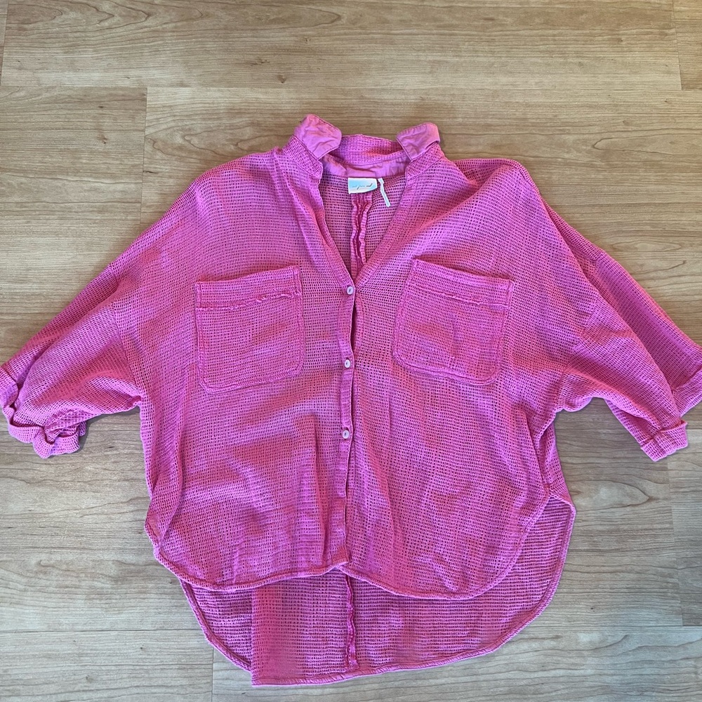 Pink Urban Outfitters beach coverup